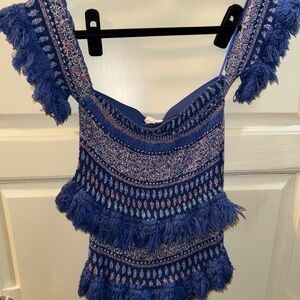 Blue Patterned Women's Set